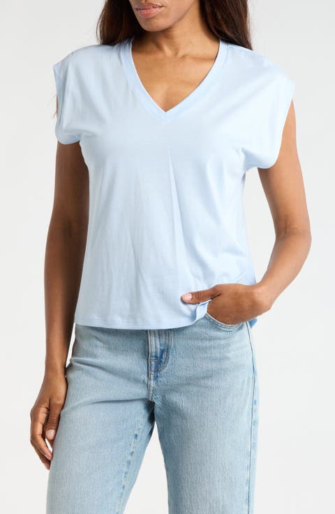 V-Neck Pima Cotton T-Shirt
