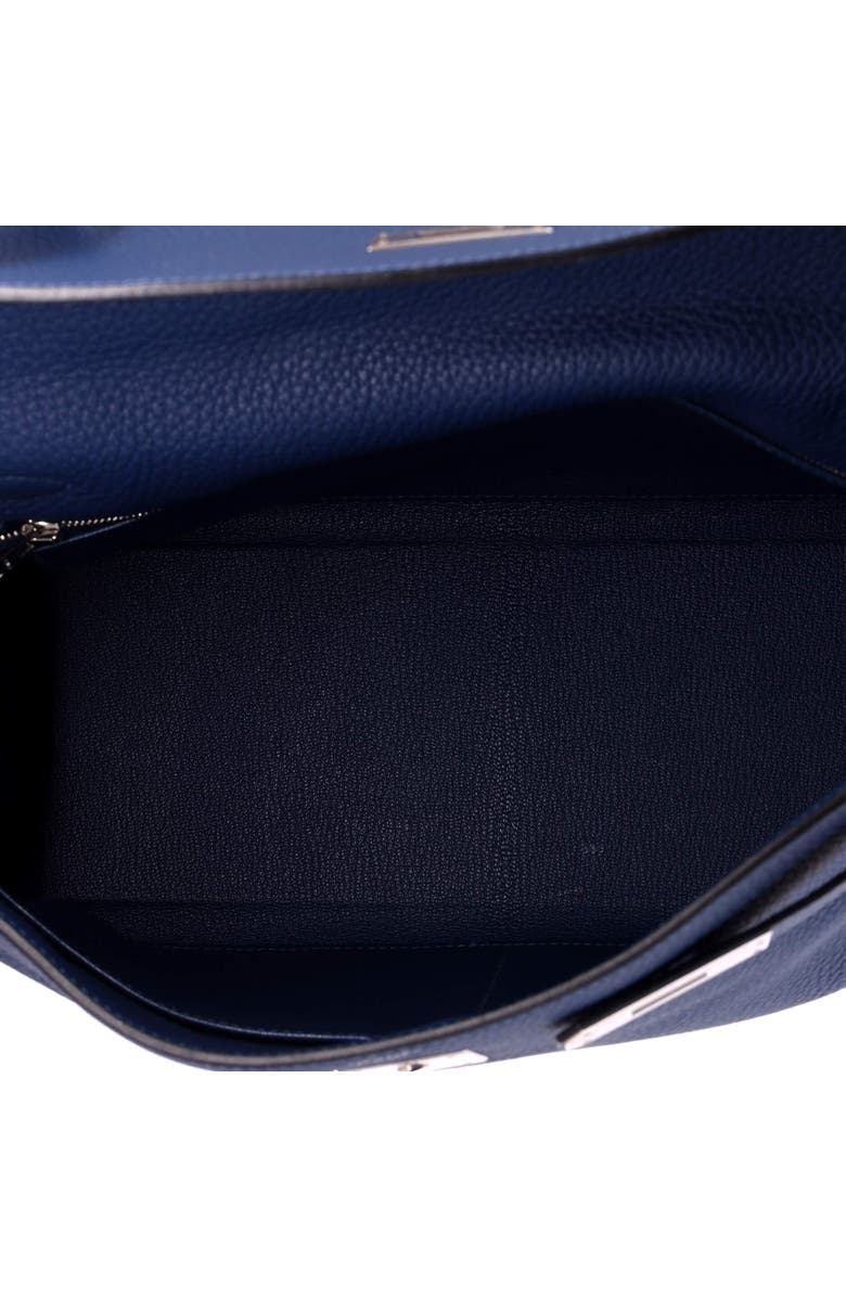 Pre-Owned Hermes Kelly Handbag Blue Togo with Palladium Hardware 32, Alternate, color, Deep Blue