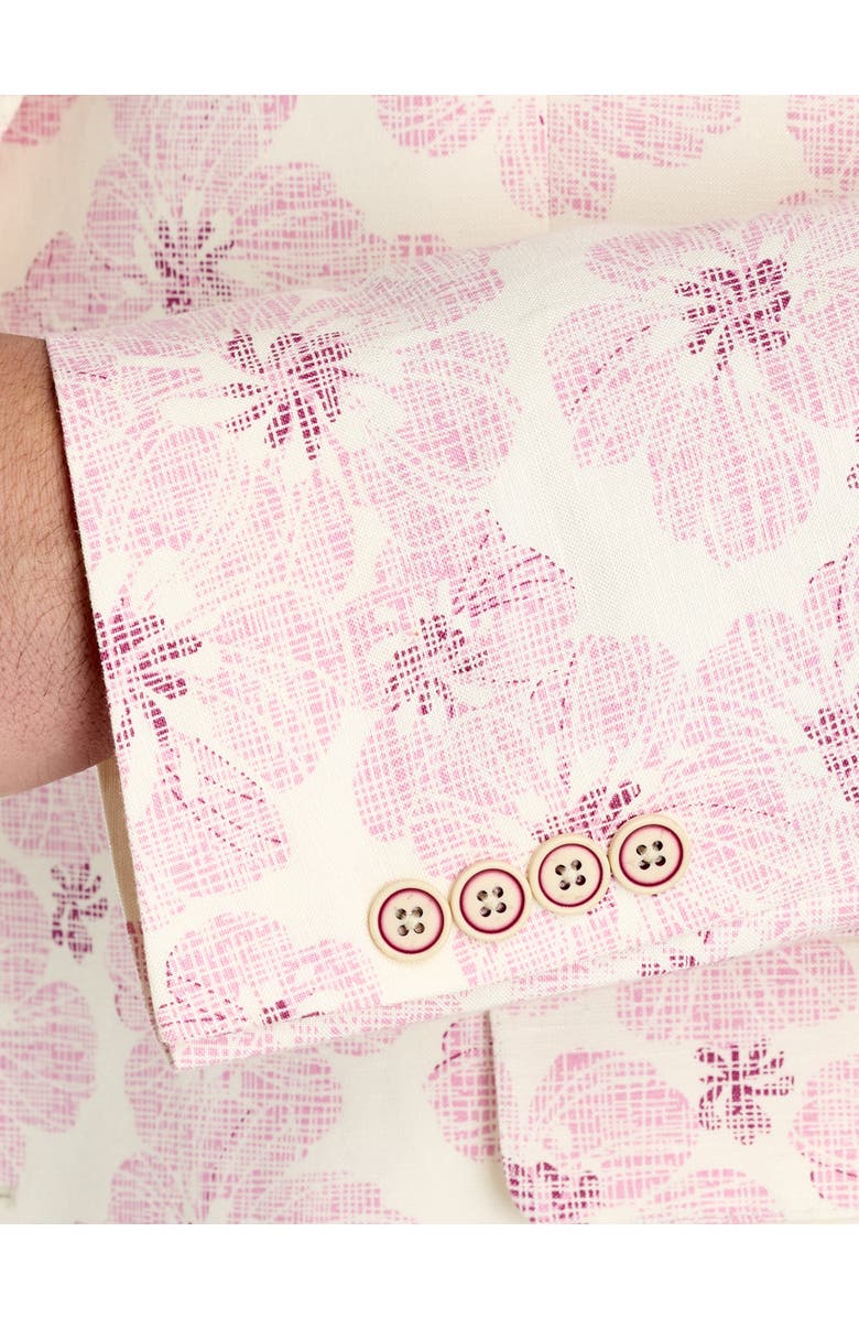 Tallia Big & Tall Floral Sport Coat, Alternate, color, Pink