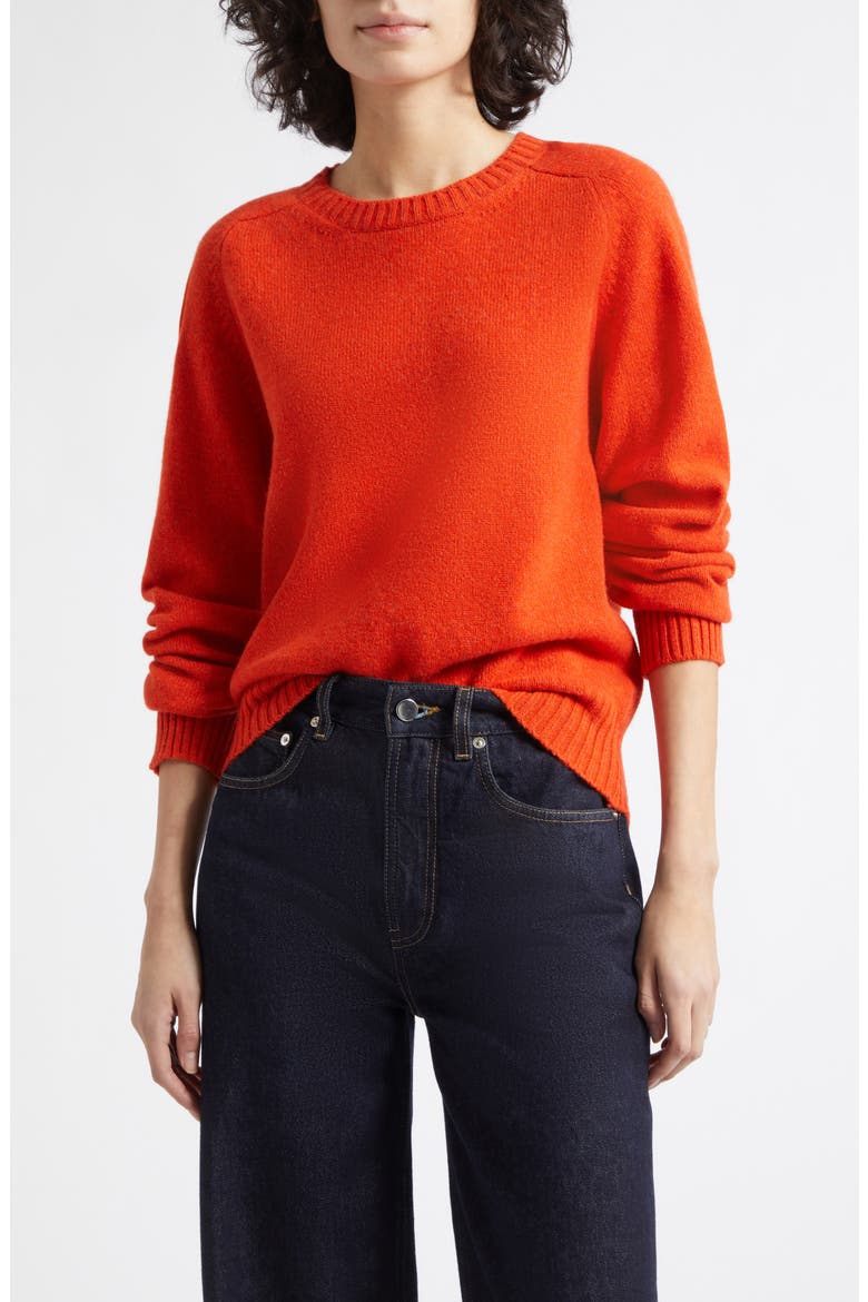 Blyth Lambswool Crewneck Sweater, Main, color, CULLODEN RED