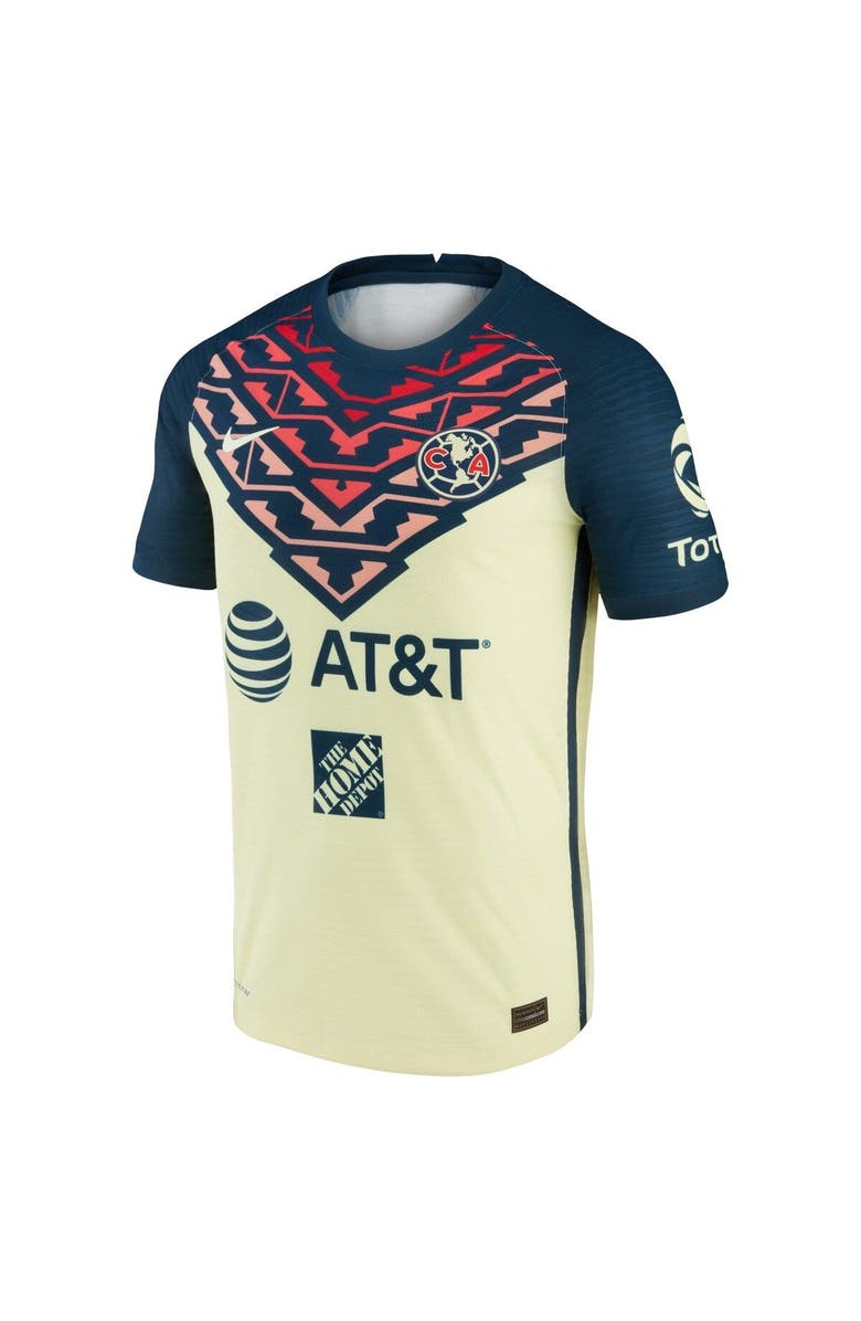 Nike Men's Nike Federico Viñas Yellow Club America 2021/22 Home Vapor Match Authentic Player Jersey, Alternate, color,