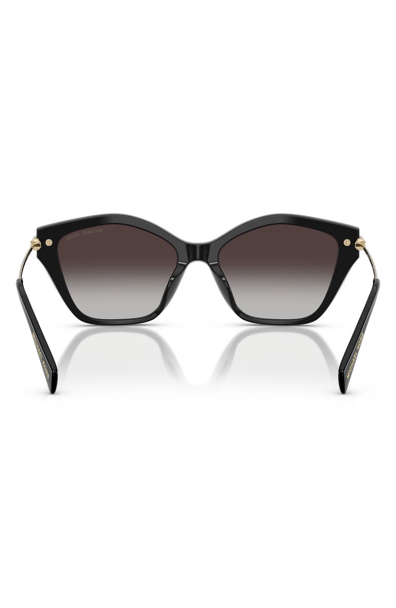 Michael Kors 52mm Catskills Gradient Irregular Sunglasses, Alternate, color, Black / Dark Grey Gradient