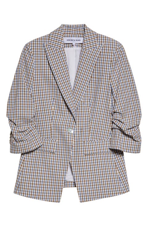 Clayton Check Stretch Cotton Dickey Jacket