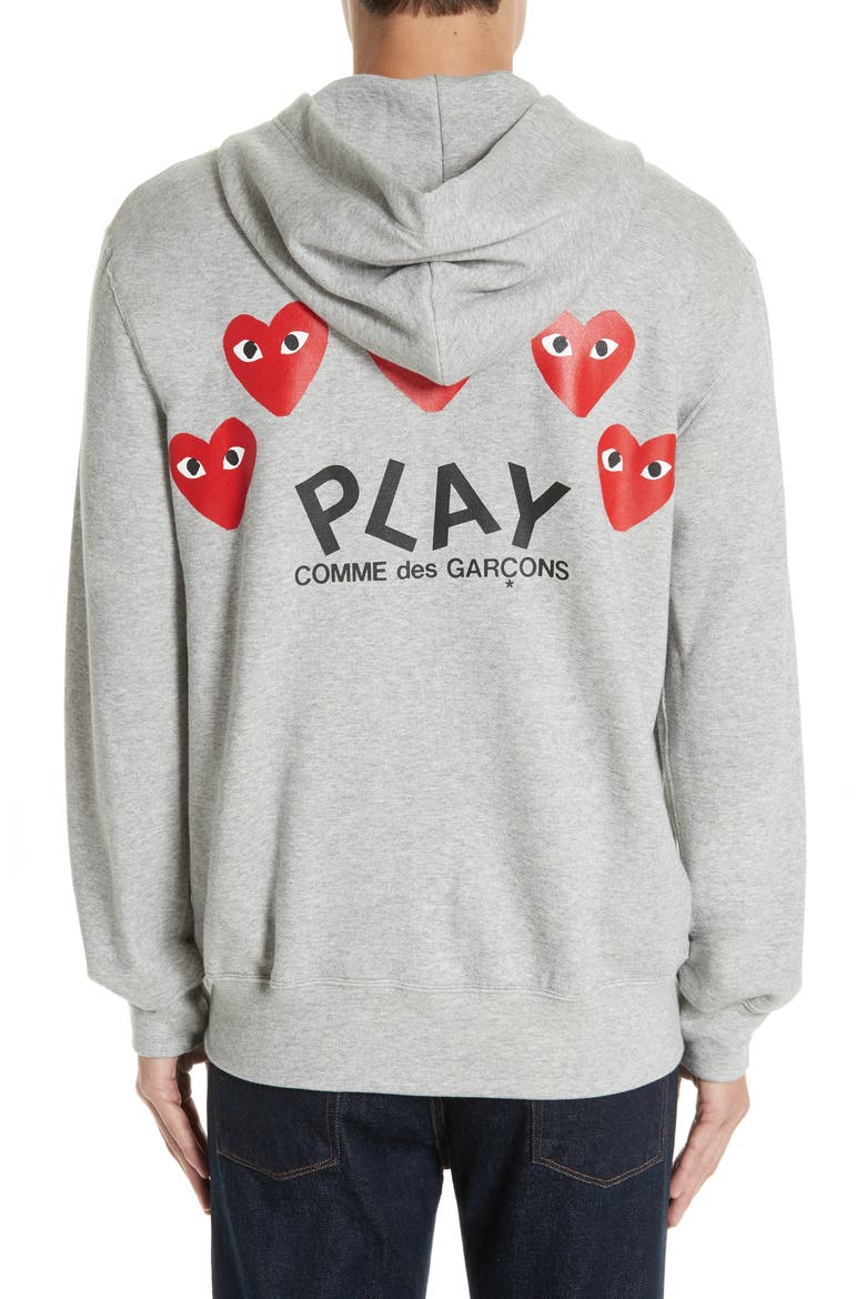 Zip Hoodie, Alternate, color, GREY