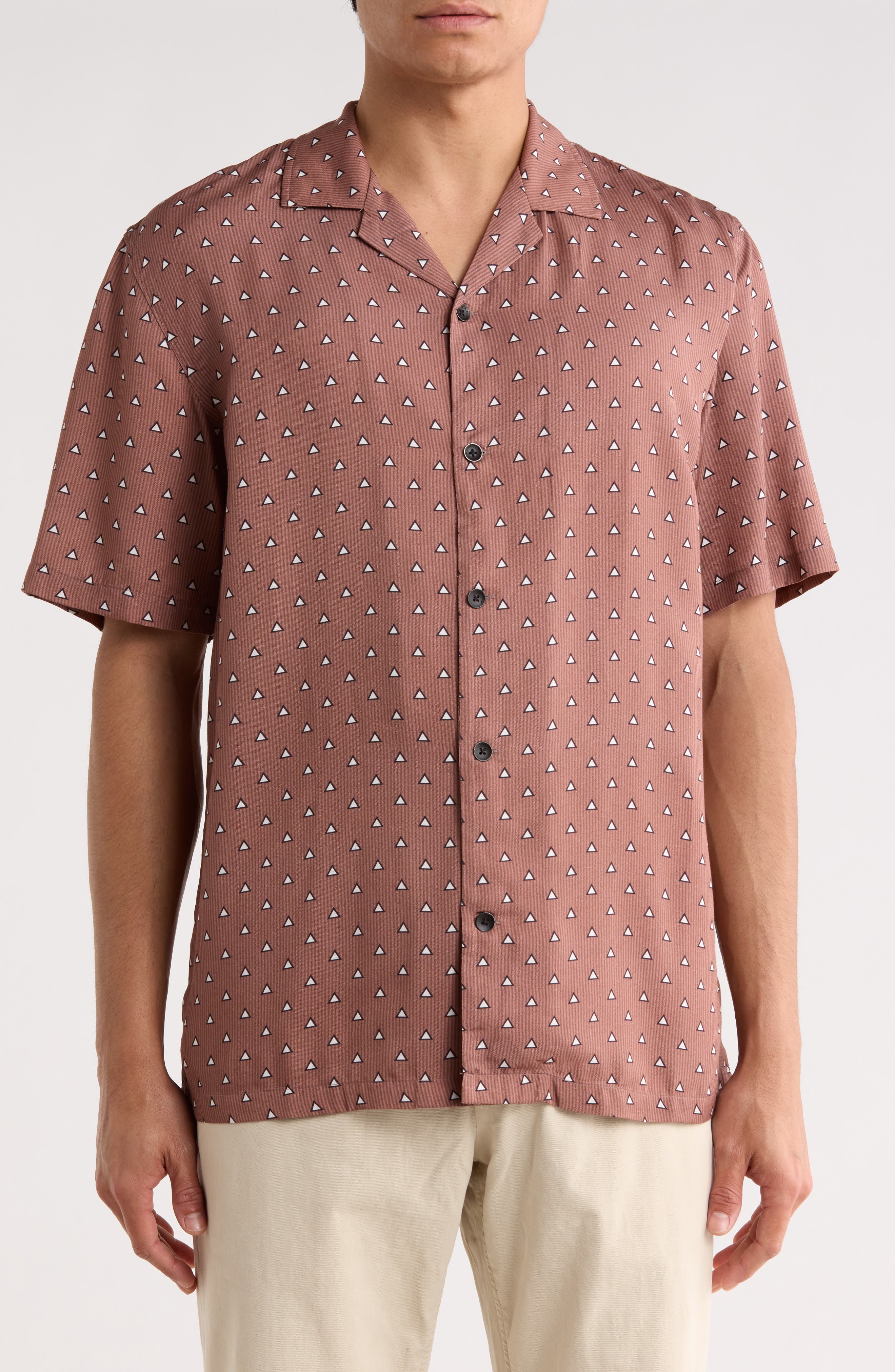 rag & bone Alan Geo Print Camp Shirt
