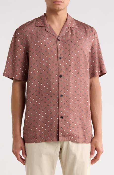 rag & bone Alan Geo Print Camp Shirt