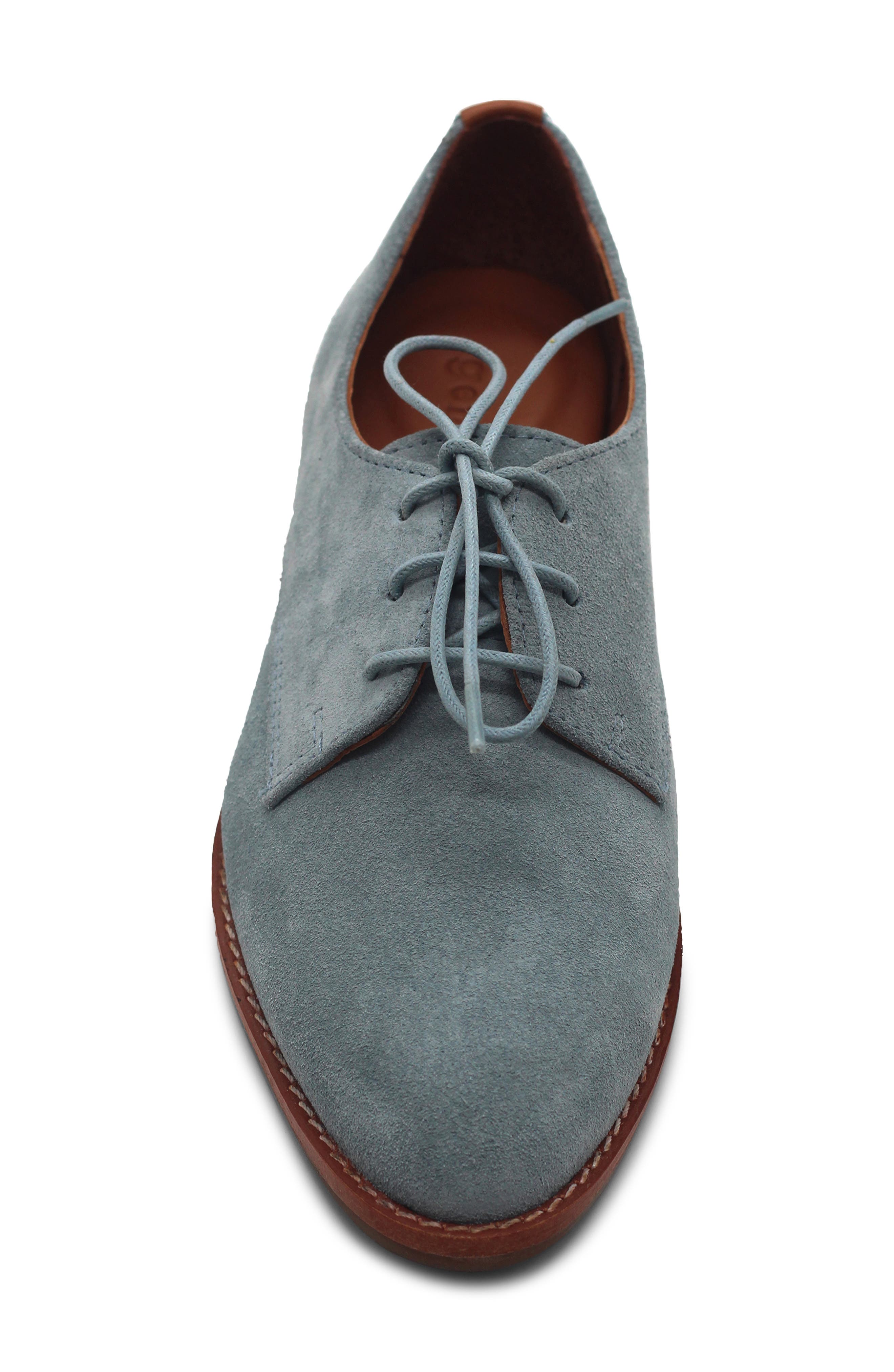 Aronson Derby, Alternate, color, BLUE SUEDE