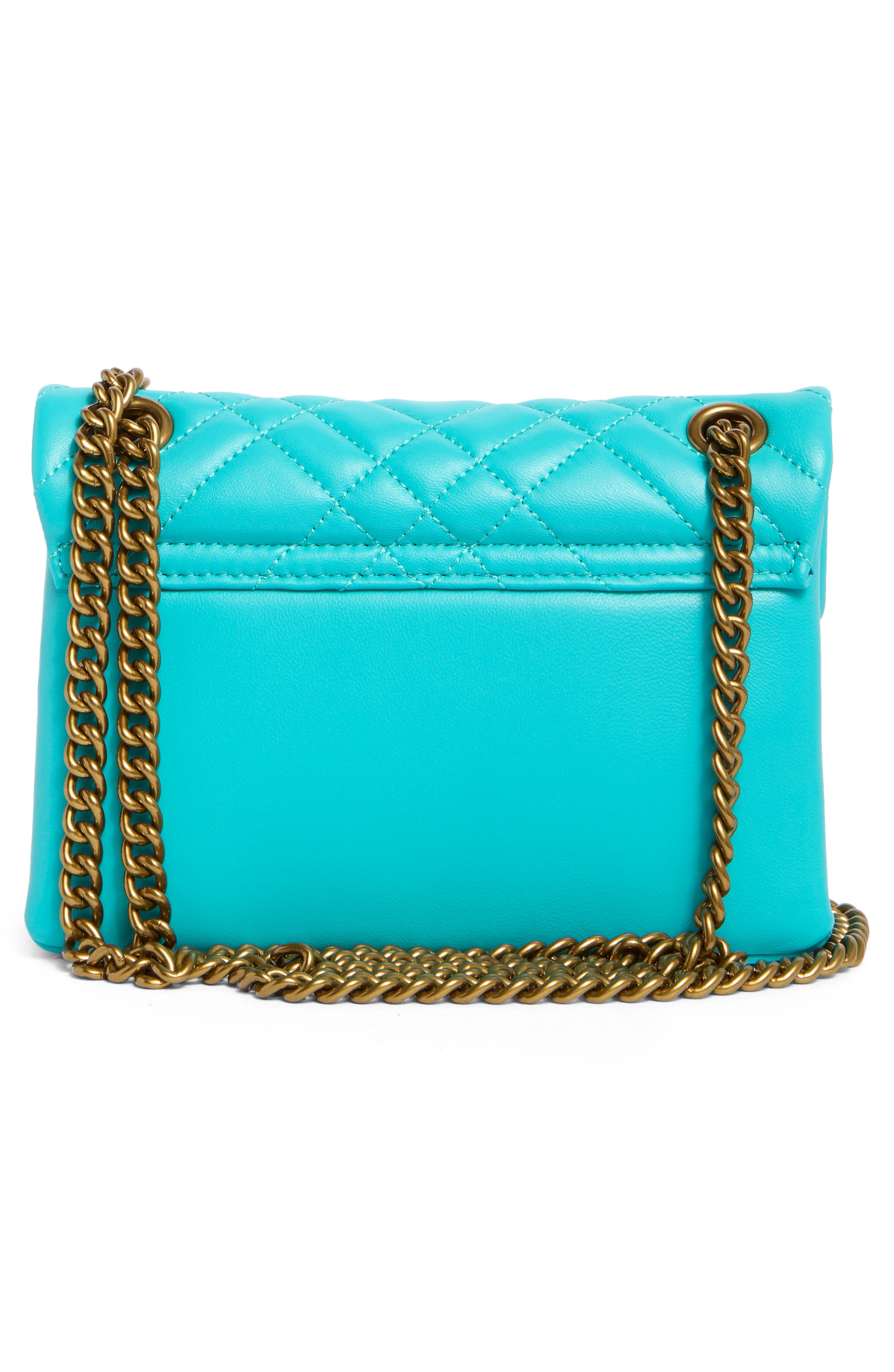 Kurt Geiger London Mini Brixton Quilted Leather Convertible Crossbody Bag, Alternate, color, 