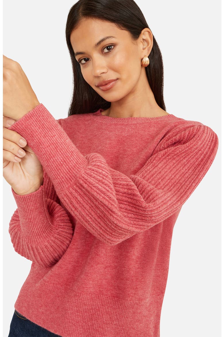 Knitted Balloon Sleeve Jumper, Alternate, color, Pink