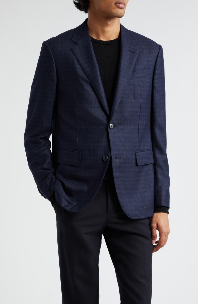 ZEGNA 15Milmil15 Plaid Wool Blazer, Main, color, 