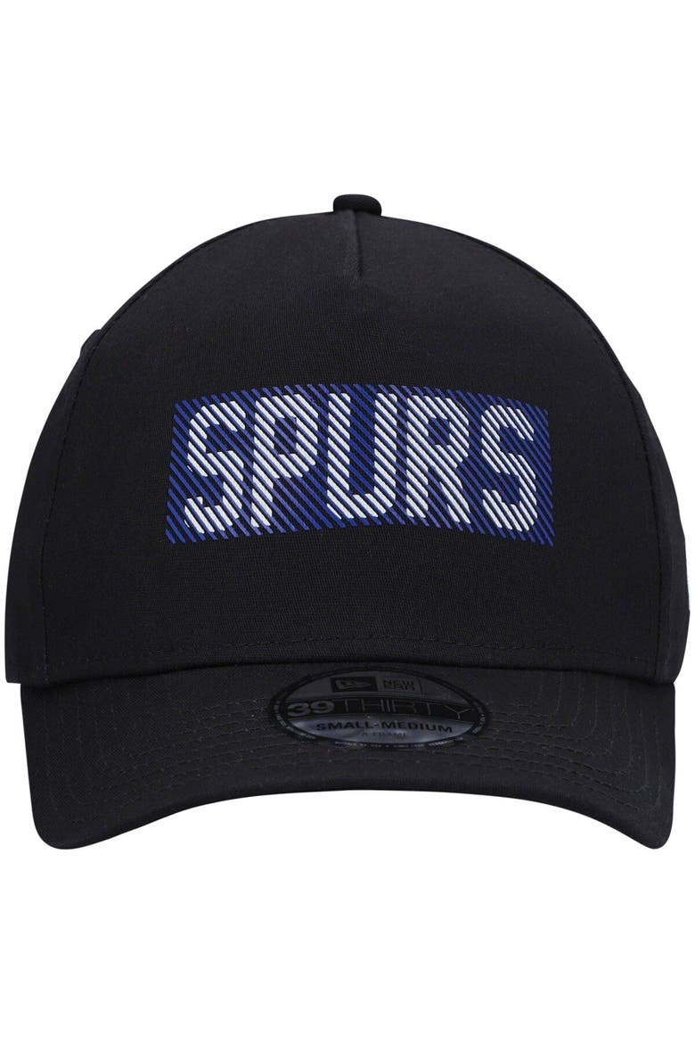 Men's New Era Black Tottenham Hotspur HD Logo A-Frame 39THIRTY Flex Hat, Alternate, color, Black