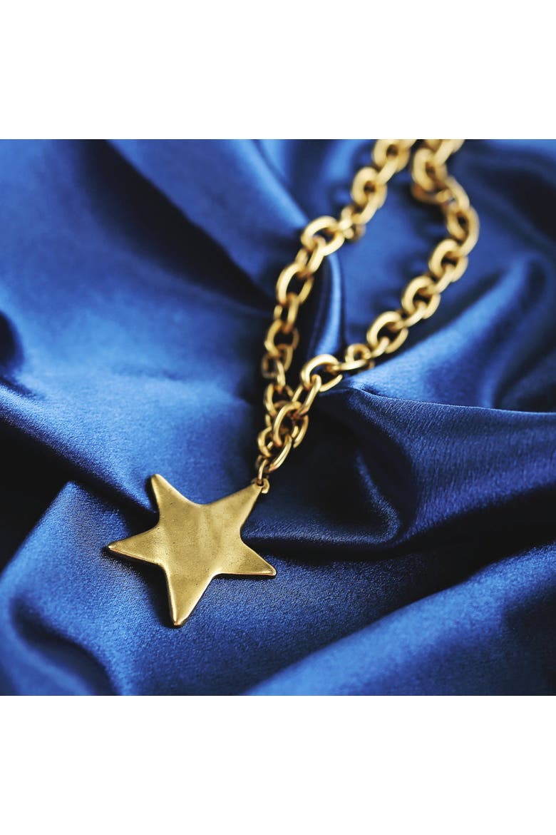 Prescott Star Necklace, Alternate, color, Gold
