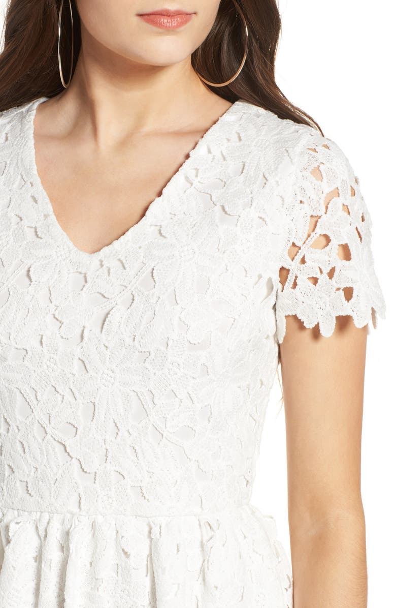 Dee Elly Lace Skater Dress, Alternate, color, 