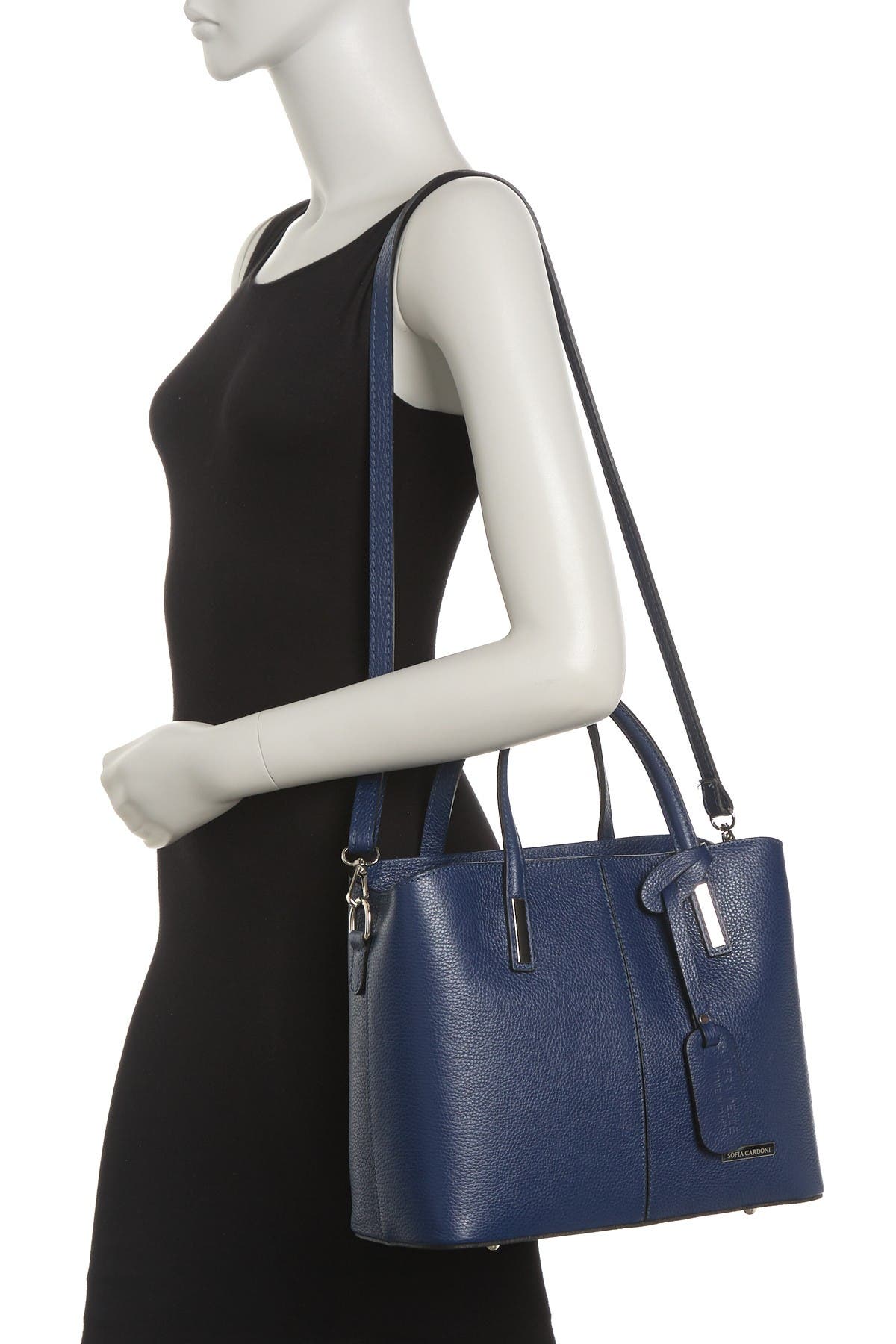 SOFIA CARDONI Leather Crossbody Tote Bag, Alternate, color, 