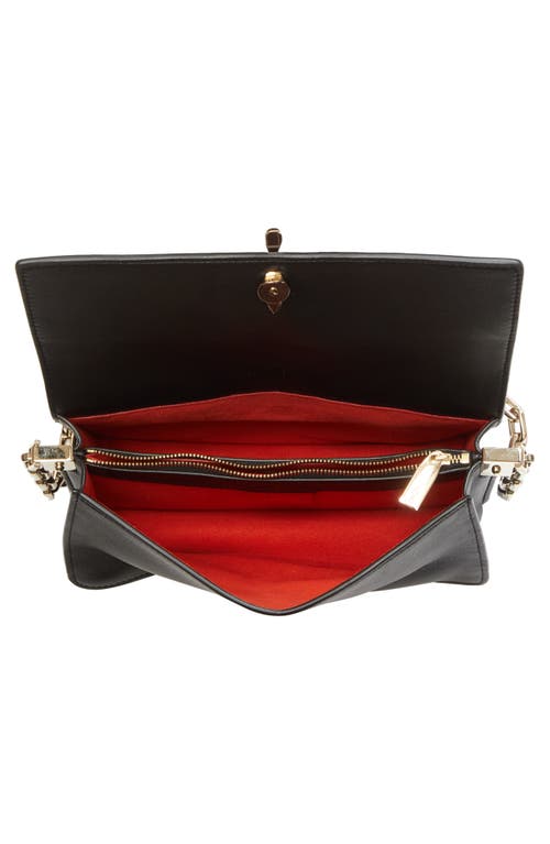 Christian Louboutin Bettina Leather Shoulder Bag In Black