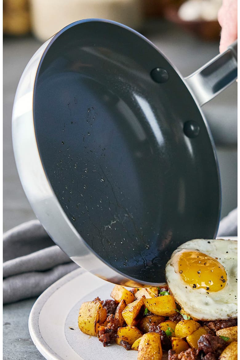 x Bobby Flay Professional Ceramic Nonstick 13-Piece Cookware Set, Alternate, color, STAINLESS STEEL