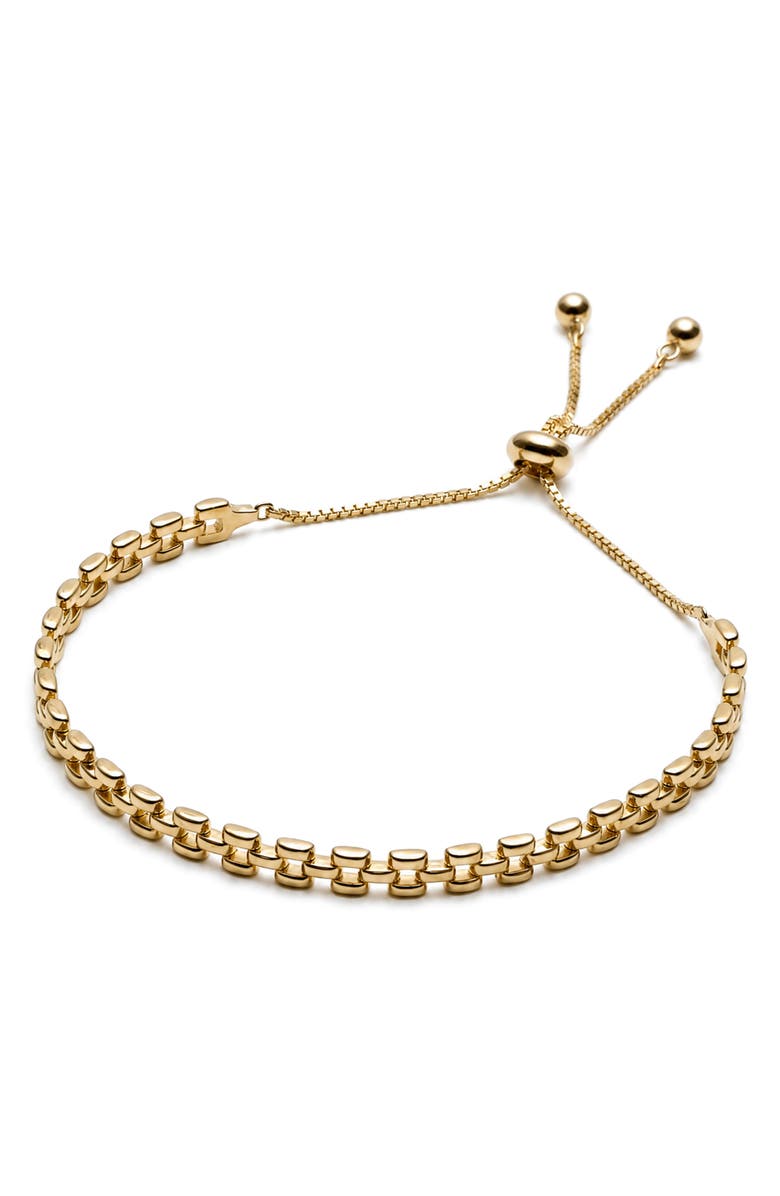 Argento Vivo Sterling Silver Dainty Panthera Slider Bracelet, Alternate, color, Gold