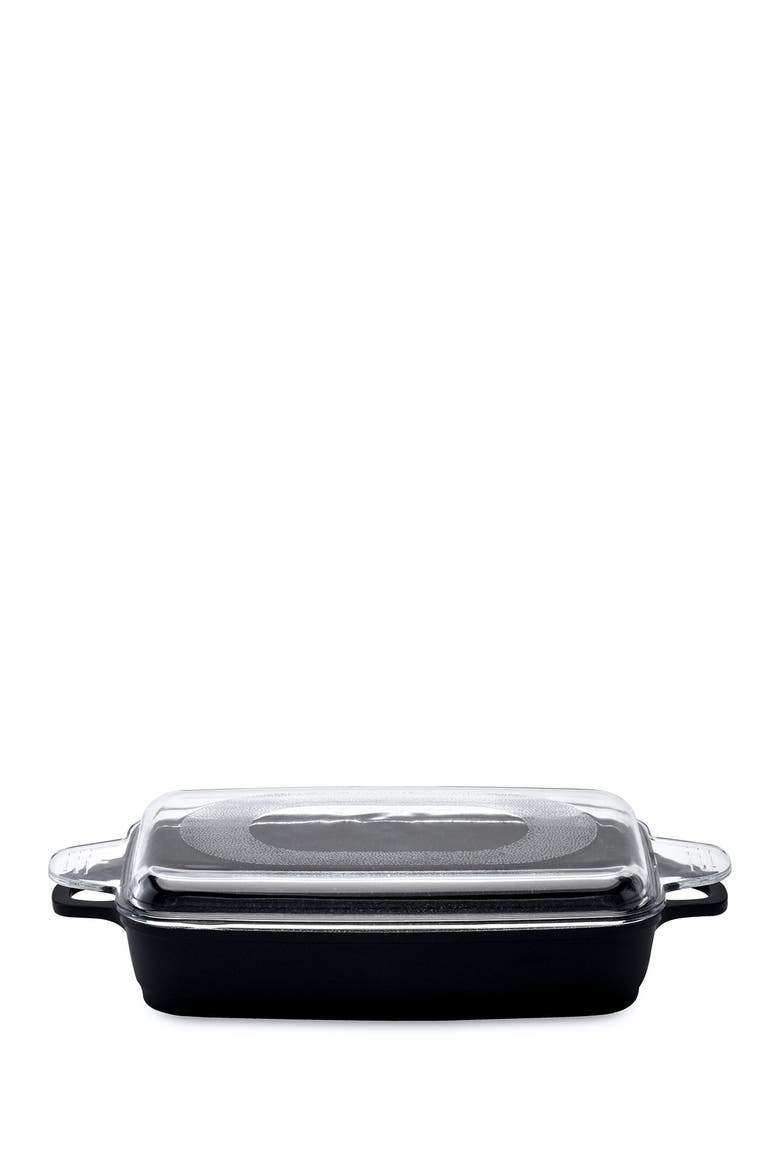 Scala 16.5" x 9.75" Roasting Pan, Main, color, BLACK