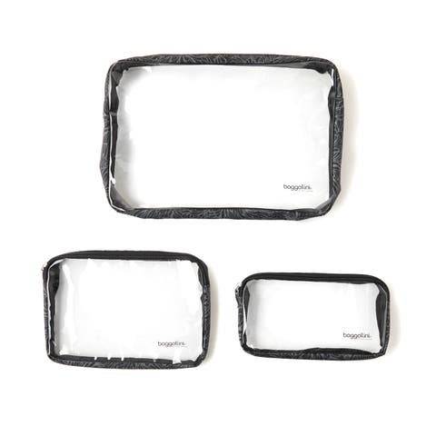 Clear Travel Pouches 3 Piece Set