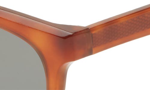 Eyebobs Humble Narrator 49mm Small Polarized Square Sunglasses In Caramel Tortoise/grey