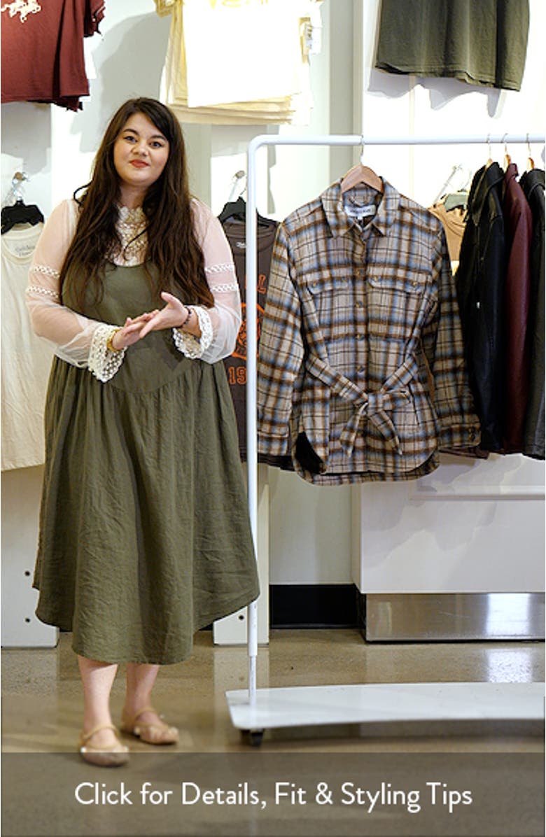 Mikaela Plaid Shacket, sales video thumbnail