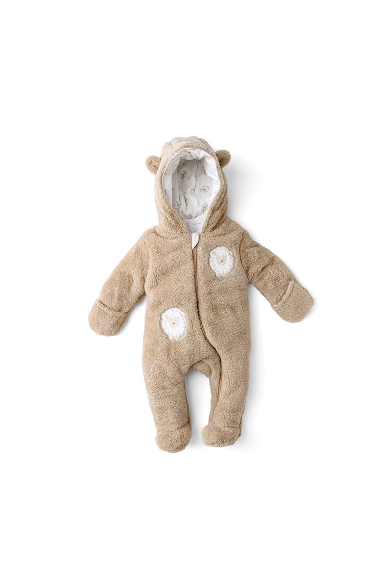 Andy Wawa Woodland Napper Bodysuit, Main, color, Beige