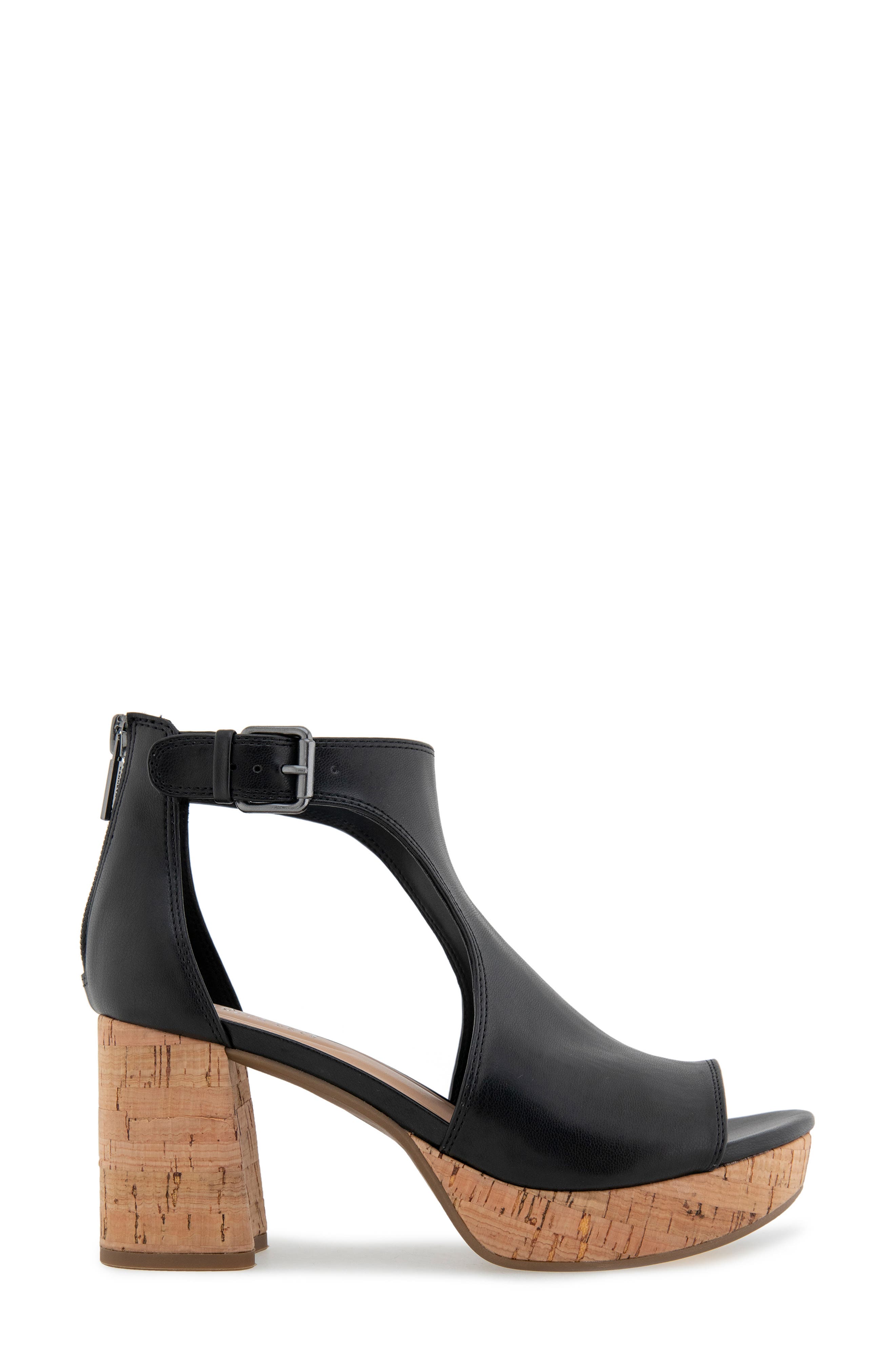 Reaction Kenneth Cole Randee Platform Sandal, Alternate, color, Black