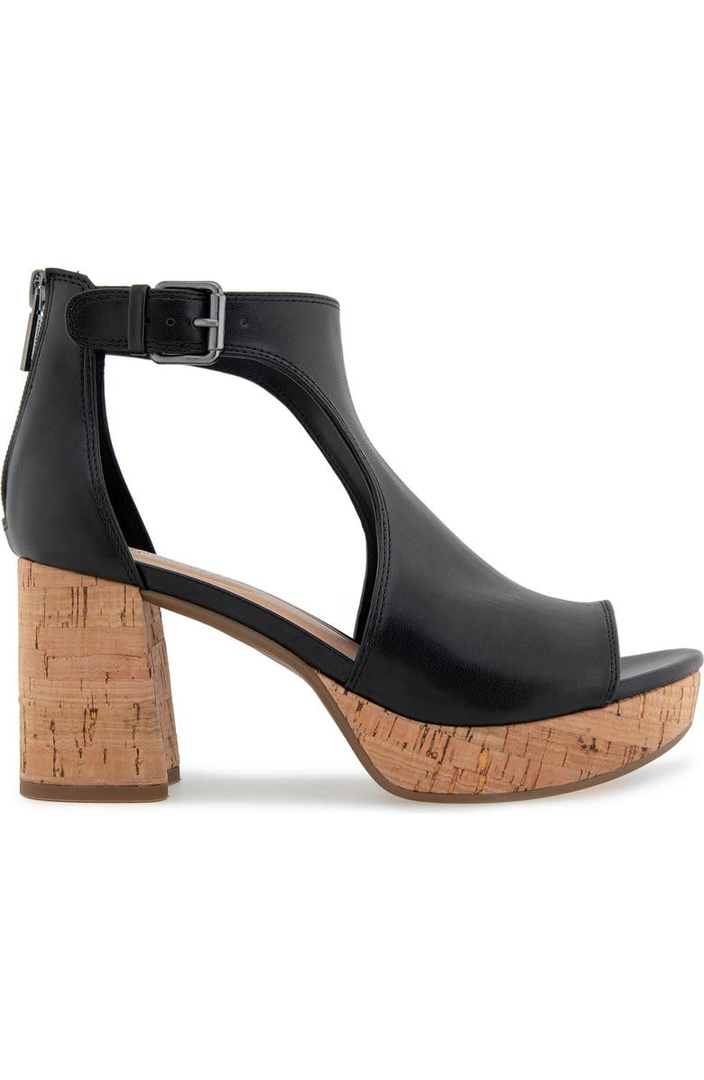 Reaction Kenneth Cole Randee Platform Sandal, Alternate, color, Black