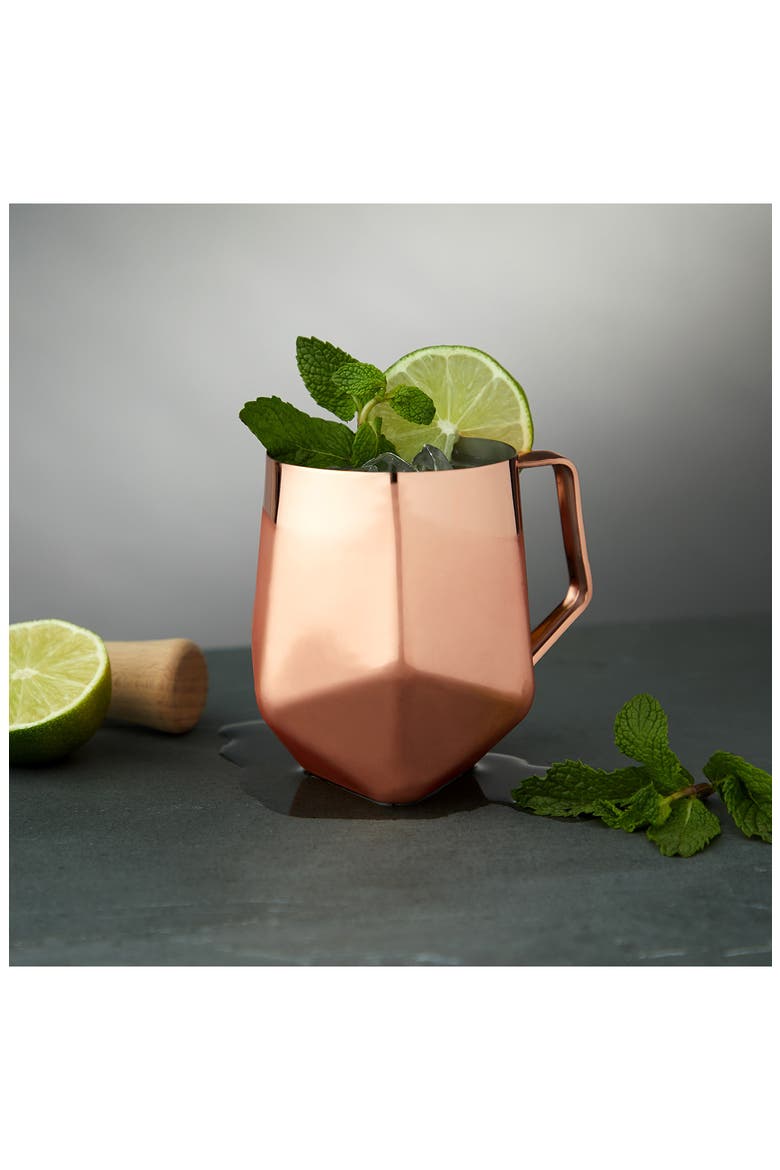 Seneca Faceted Moscow Mule Mug, Alternate, color, COPPER