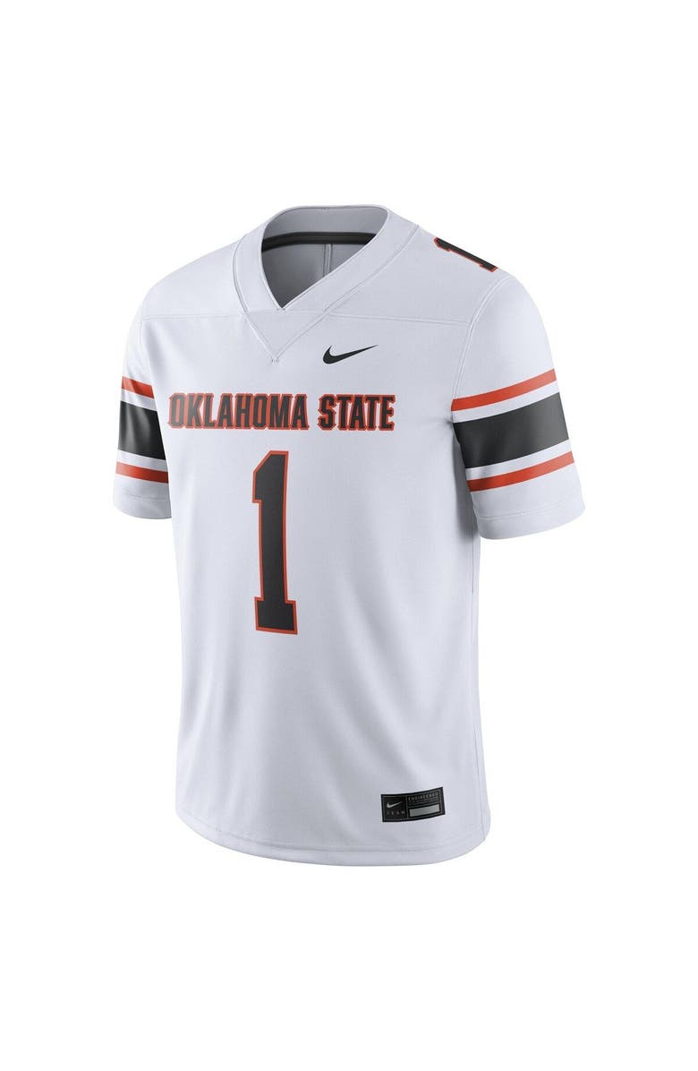 Nike Men's Nike #1 White Oklahoma State Cowboys Game Jersey, Alternate, color, White