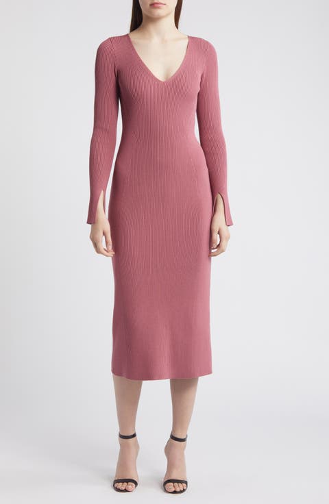 Formina Rib Long Sleeve Dress
