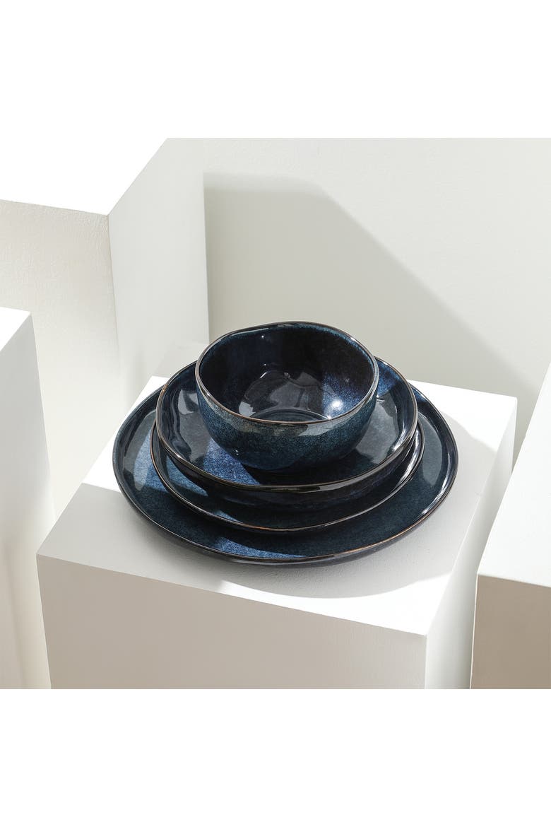 Mirella Stoneware 4-Piece Pasta Bowl Set, Alternate, color, Blue