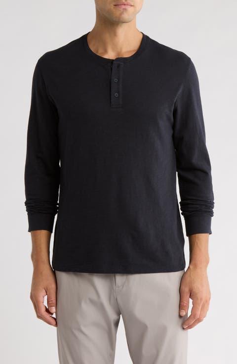Long Sleeve Henley T-Shirt