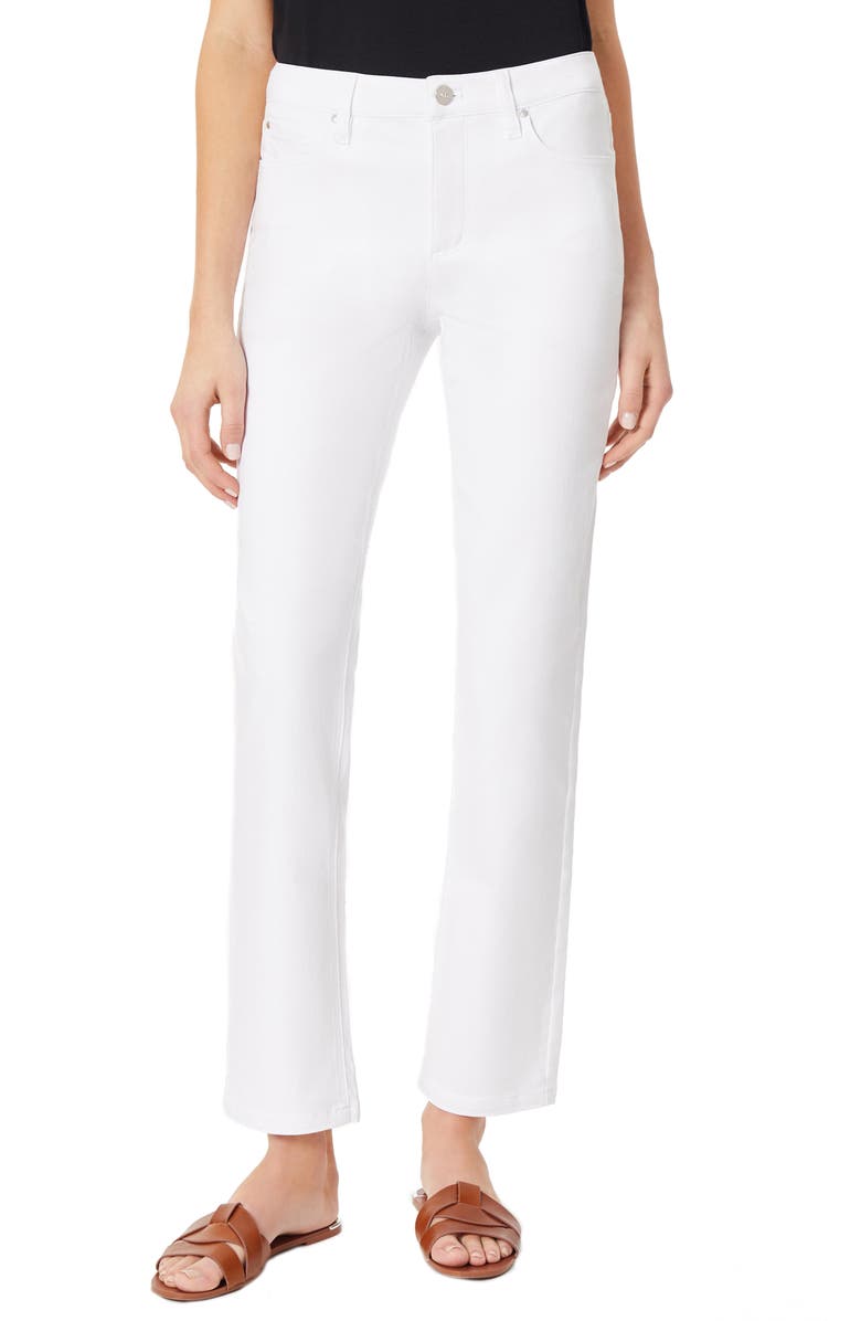 Jones New York Lexington Straight Leg Jeans, Main, color, Soft White