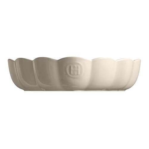 Emile Henry Madeleine Heart Shaped Cake Dish In Brown
