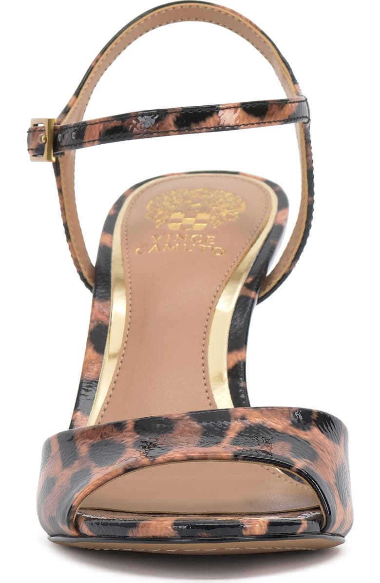 Vince Camuto Lilah Ankle Strap Sandal, Alternate, color, Black/ Natural