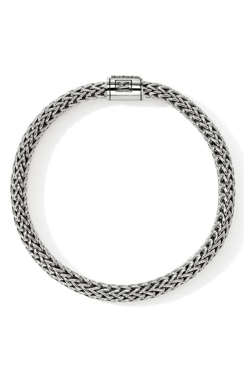 John Hardy Icon Bracelet, Sterling Silver, Pavé, 7.5mm In Gray