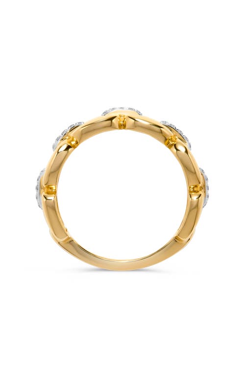 H.j. Namdar Diamond Cushion Link Ring