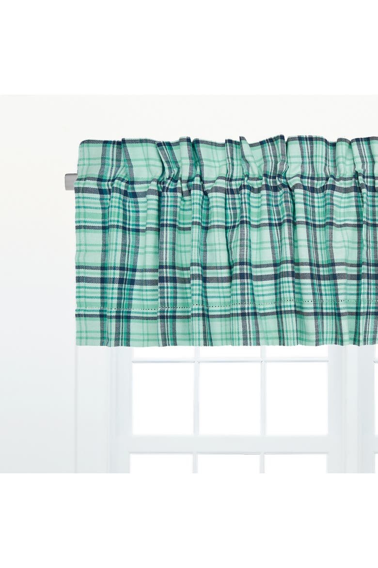 Mckinley Plaid Blue Valance Collection, Alternate, color, Blue