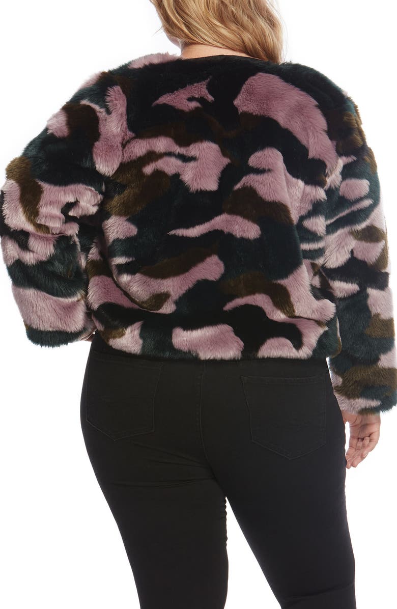 Rebel Wilson X Angels Faux Fur Jacket, Alternate, color, 