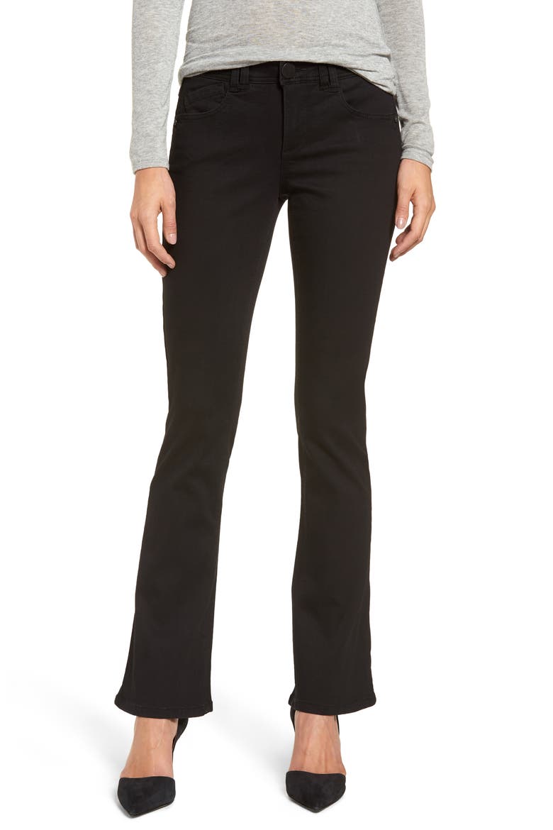 'Ab'Solution Itty Bitty Bootcut Jeans (Nordstrom Exclusive), Main, color, BLACK