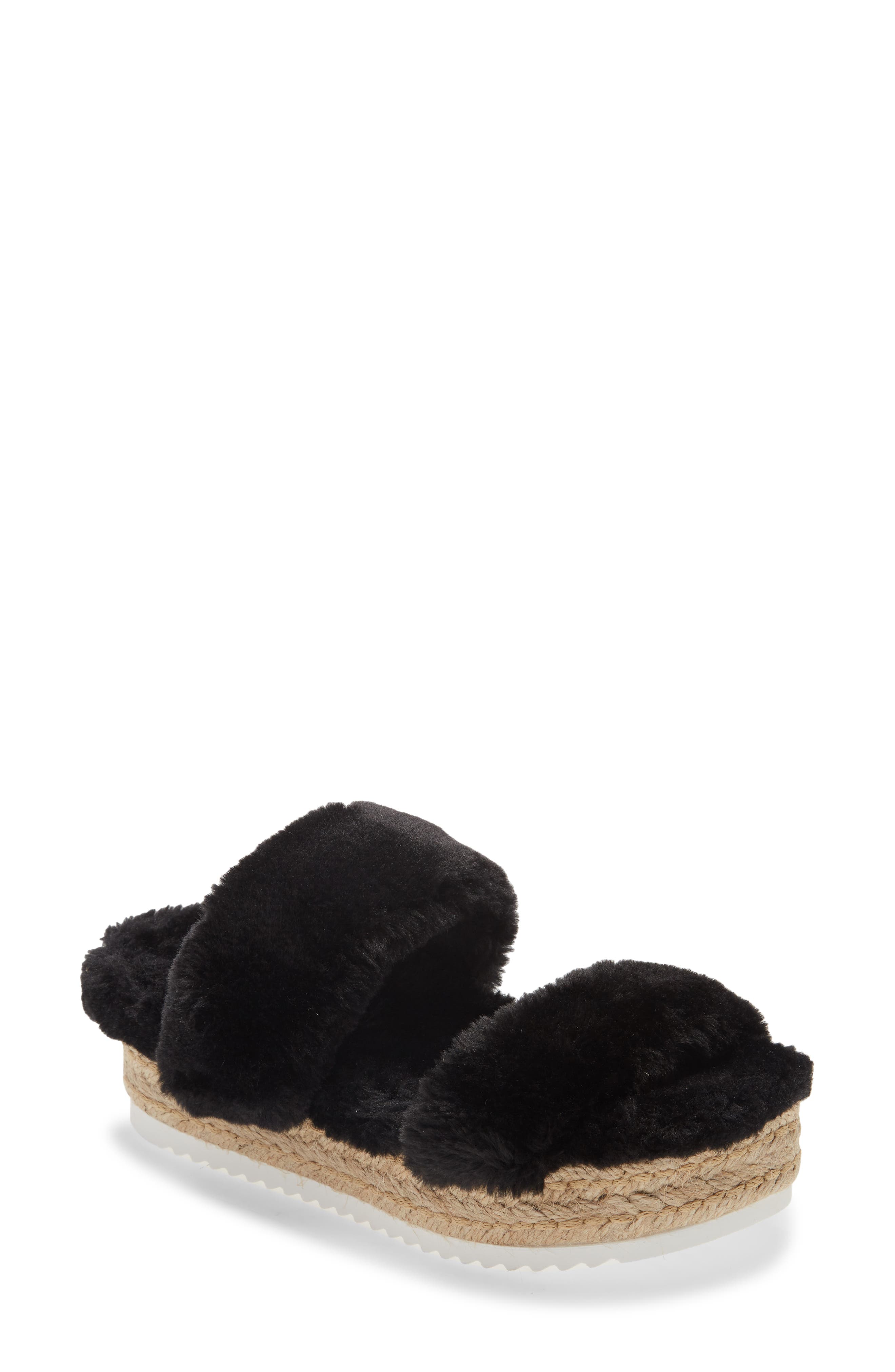 Steve Madden Katana Faux Fur Platform Slipper, Main, color, 