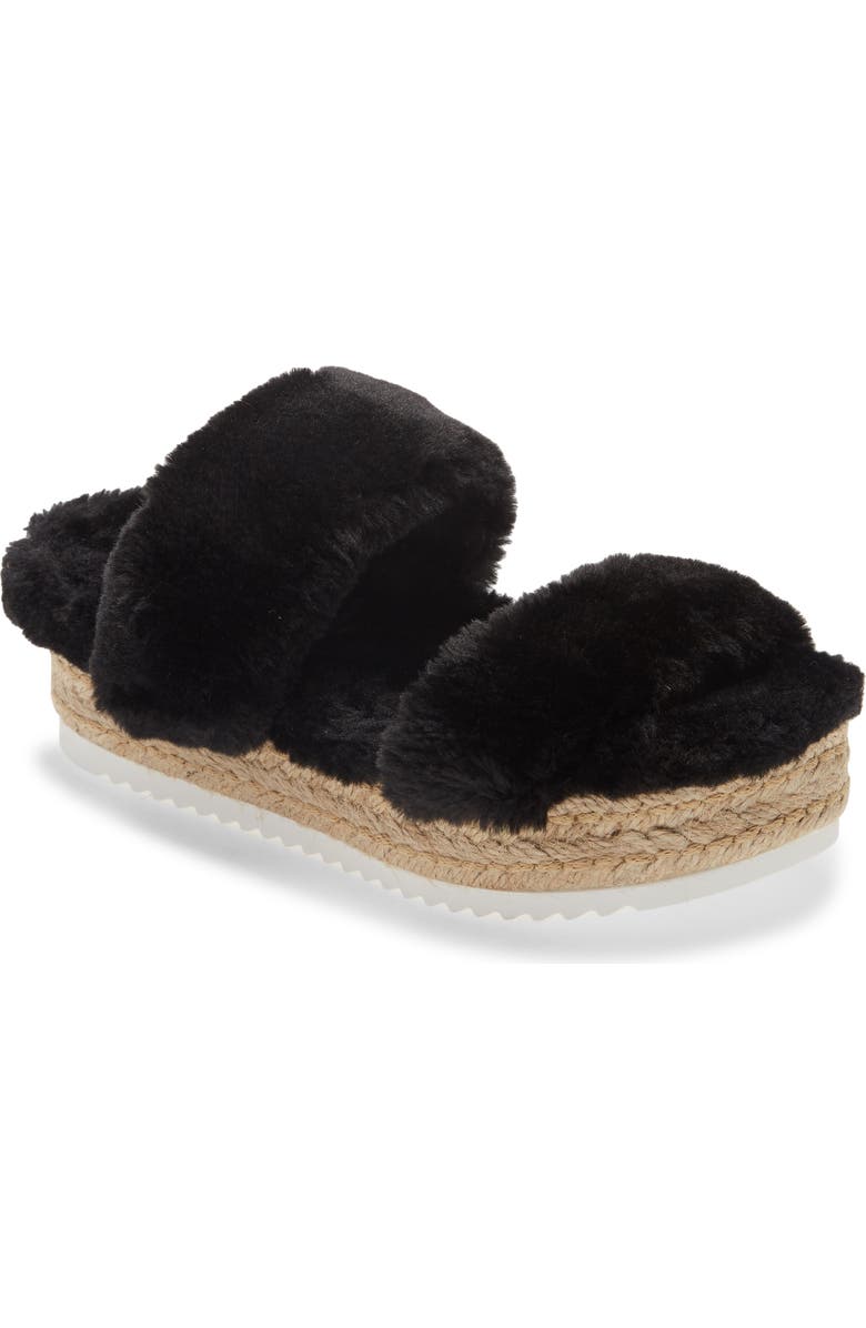 Steve Madden Katana Faux Fur Platform Slipper, Main, color,