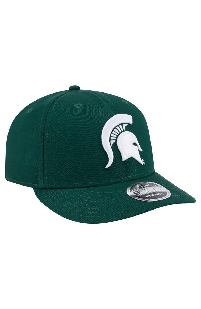 New Era Men's New Era Green Michigan State Spartans Low Profile 9FIFTY Snapback Hat, Alternate, color, Green