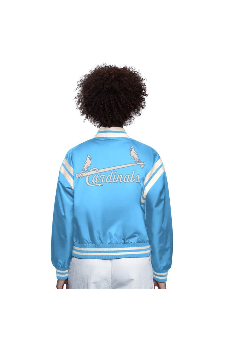 Women's Starter  Light Blue St. Louis Cardinals Full Count Full-Snap Varsity Jacket, Alternate, color, Light Blue