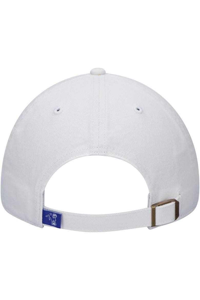 Men's '47 White Indianapolis Colts Clean Up Legacy Adjustable Hat, Alternate, color, White
