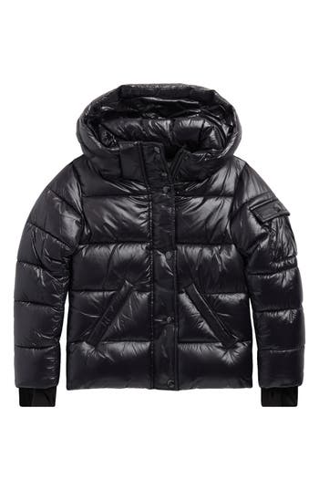 S13 Kids' Ella Quilted Jacket In Black