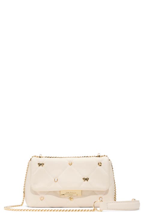 Ginette Quilted Leather Flap Crossbody Bag