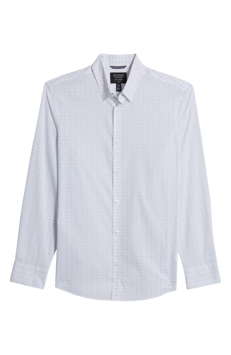 NORDSTROM MEN'S SHOP Trim Fit Non-Iron Button-Up Shirt, Alternate, color, 