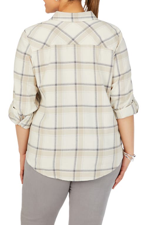Foxcroft Charlie Plaid Cotton Button-up Shirt